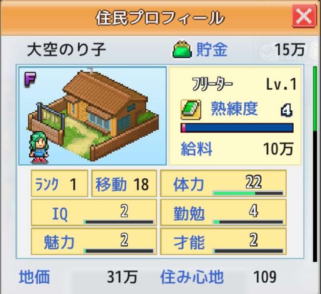 箱庭タウンズ住民プロフィール